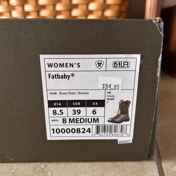Women’s Fatbaby boots by ARIAT - Picture 5 of 8